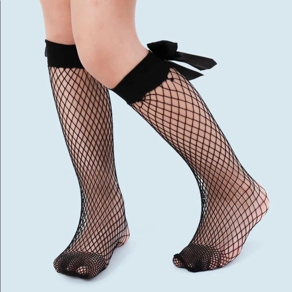 FISHNET KNEE HIGHS - Picture 2 of 3